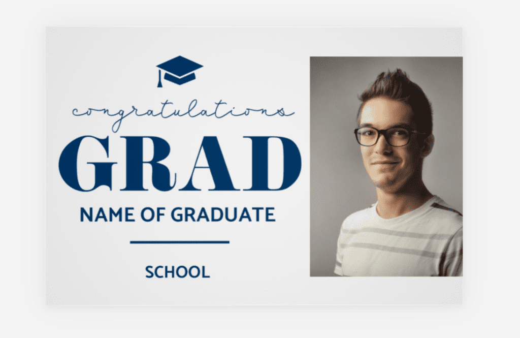 graduation party supplies yard sign